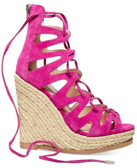 pink wedge shoes for women